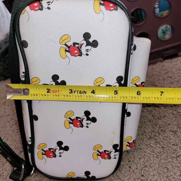 Loungefly Disney Classic Mickey Mouse All Over print Mini Backpack White Used - Picture 10 of 10